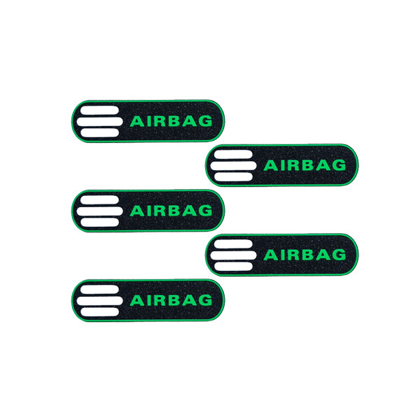 برچسب خودرو طرح ایربگ کد 10805G مناسب برای پژو 206 بسته 5 عددی