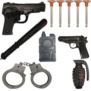 نقد و بررسی تفنگ بازی مدل پلیس کد p1 مجموعه 11 عددی توسط خریداران
