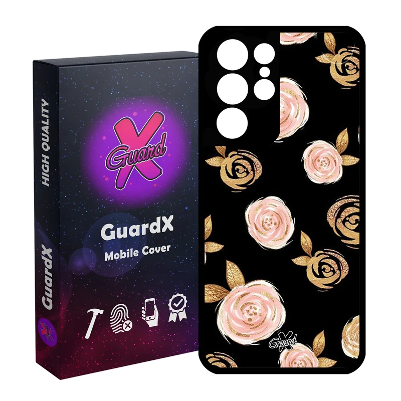 کاور گارد ایکس طرح Flower مدل Glass10105 مناسب برای گوشی موبایل سامسونگ Galaxy S21 Ultra