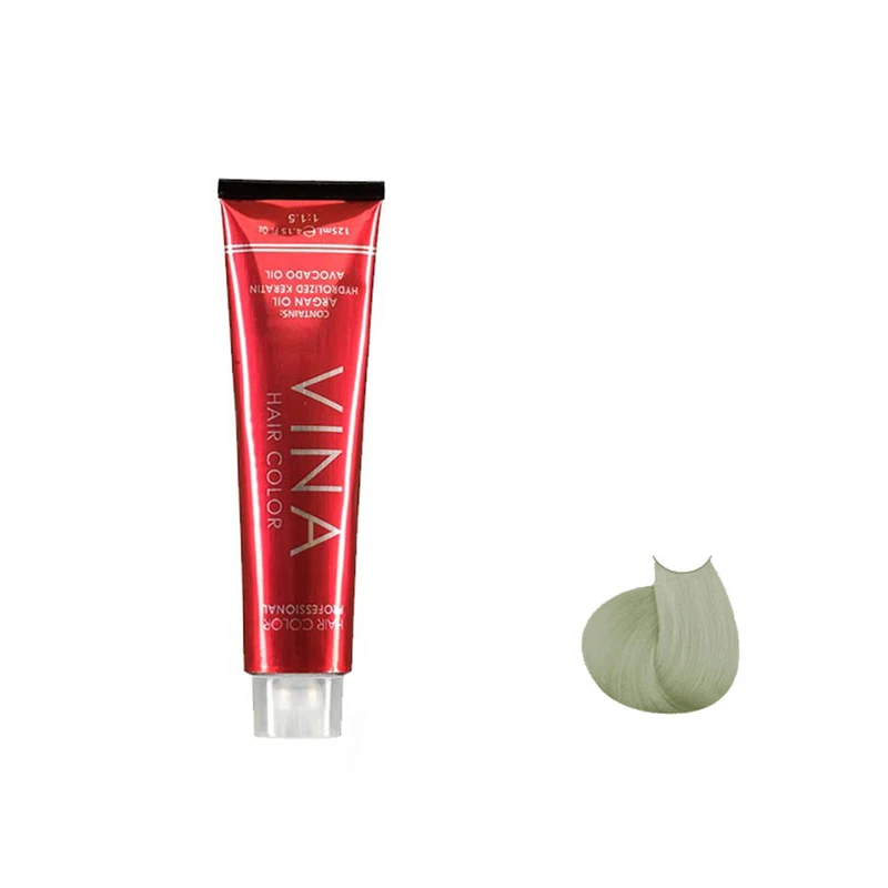 رنگ مو وینا شماره 12.21 حجم 125 میلی لیتر رنگ کراتینه زیتونی قطبی