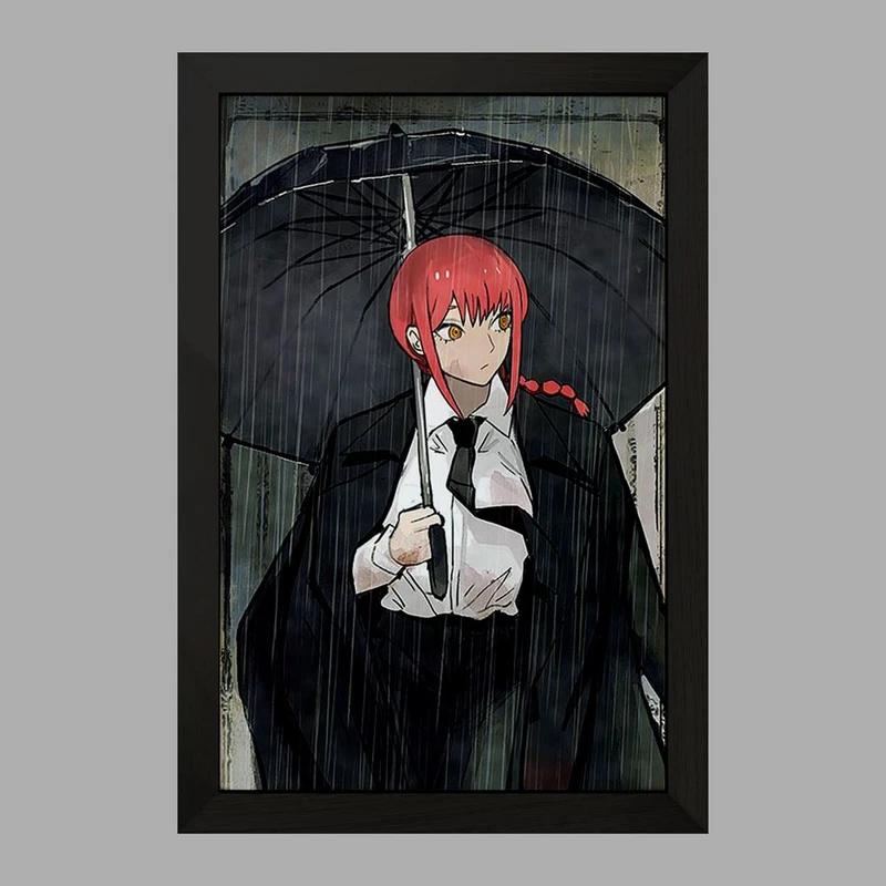 تابلو خندالو مدل ماکیما انیمه مرد اره ای Chainsaw Man  کد 22340