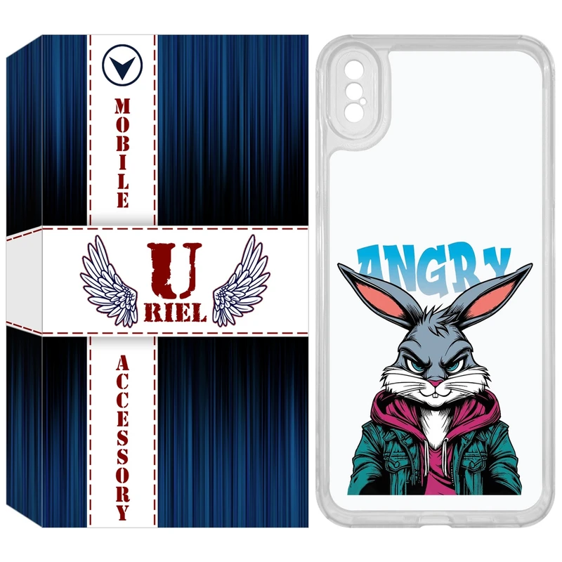 کاور یوریل مدل Clear کد 51 طرح خرگوش مناسب برای گوشی موبایل اپل iPhone XS Max