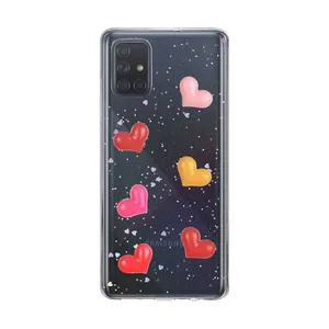 Dekin Nitid heart design cover suitable for Samsung Galaxy A71 mobile phone