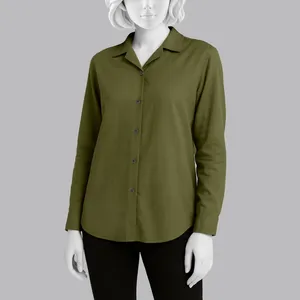 شومیز آستین بلند زنانه باینت مدل 2261788 رنگ سبز