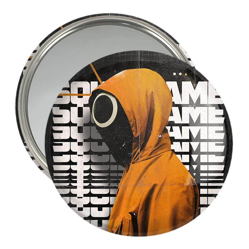 آینه جیبی خندالو مدل بازی مرکب Squid Game  کد 10840