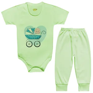 ست بادی و شلوار نوزادی کارانس مدل BSTG-3075