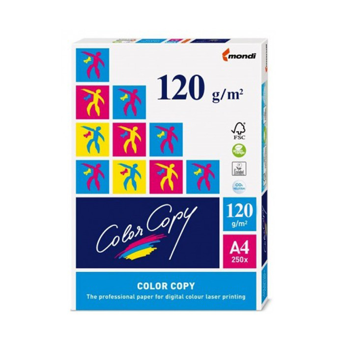 کاغذ A4 کالر کپی مدل 120G بسته 250 عددی