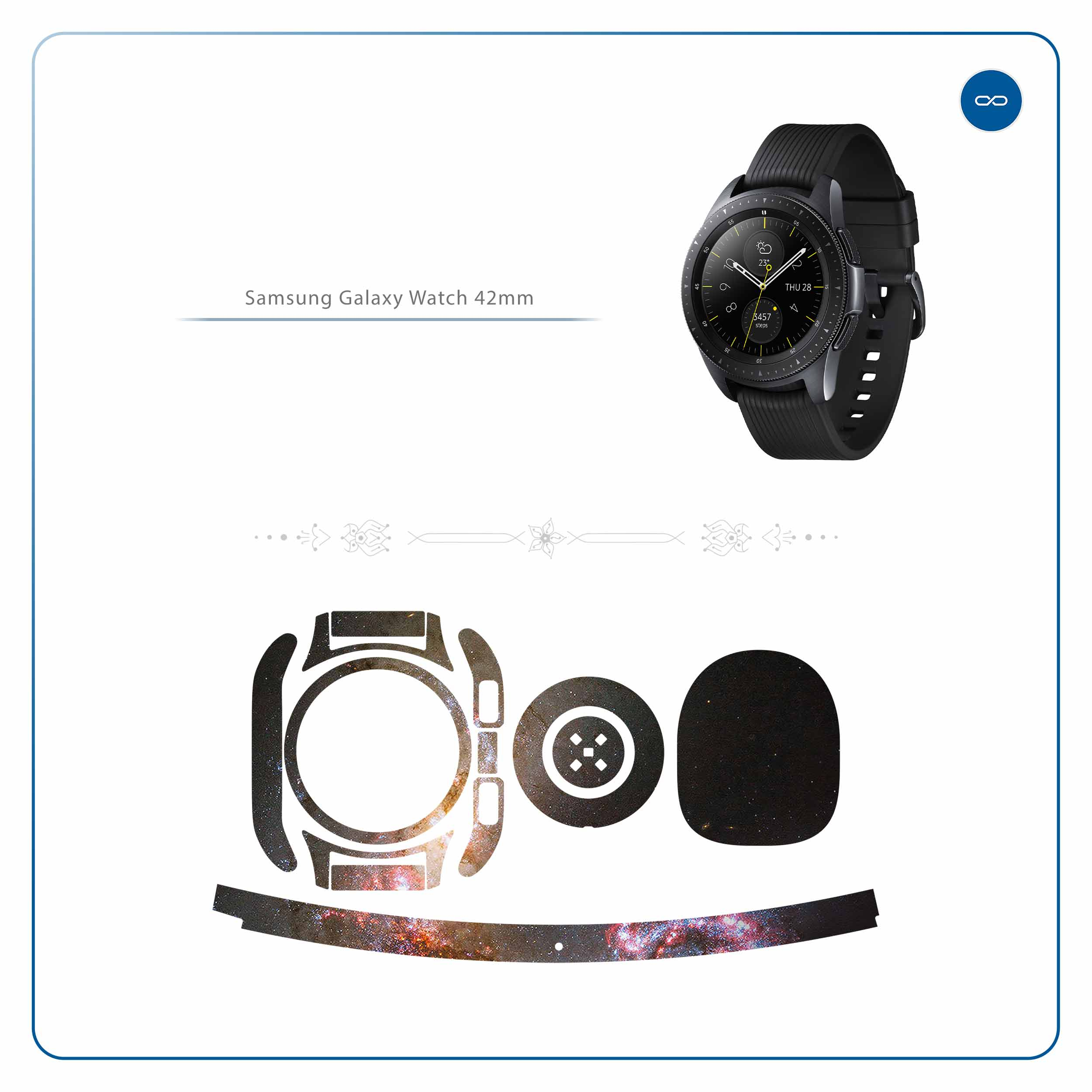 برچسب ماهوت طرح Universe-by-NASA-5 مناسب برای ساعت هوشمند سامسونگ Galaxy Watch 42mm