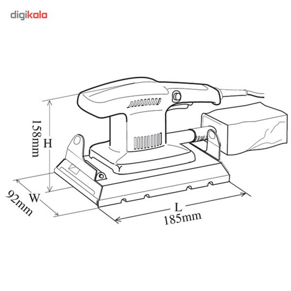 دستگاه سنباده‌زن ماکیتا مدل BO3700
