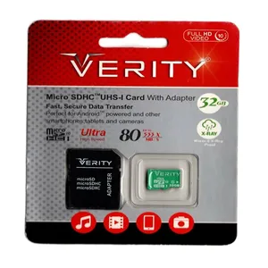  کارت حافظه microSDHC وریتی مدل 533X کلاس 10 استاندارد UHS-I U1 سرعت 80MBps ظرفیت 32 گیگابایت به همراه آداپتور SD 