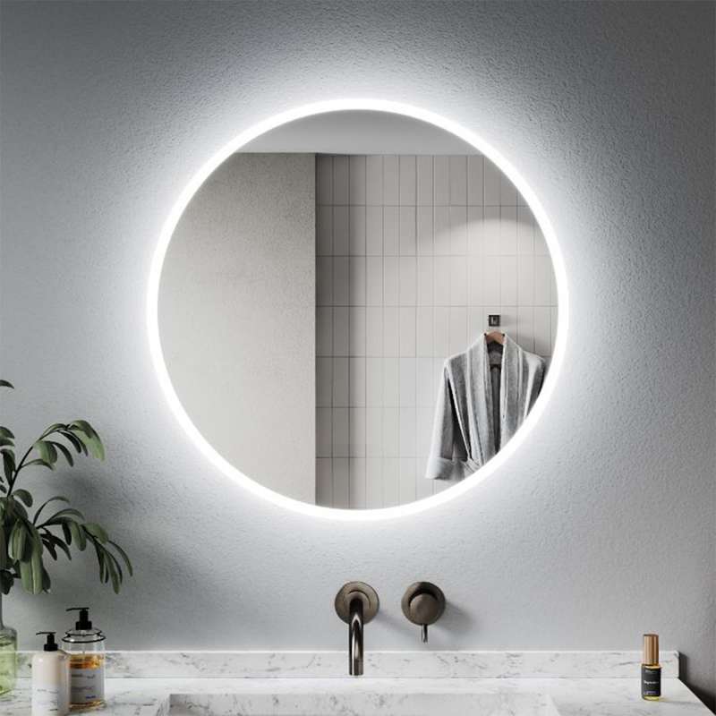 آینه سرویس بهداشتی مدل دایره بک لایت کد wc70