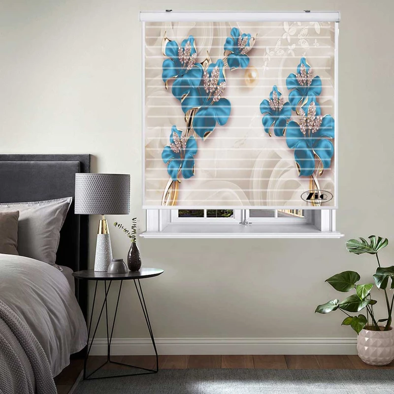 پرده زبرا مدل 3D1017 سایز 150x150 سانتی متر