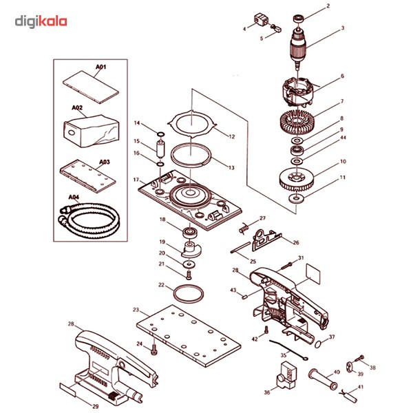 دستگاه سنباده‌زن ماکیتا مدل BO3700