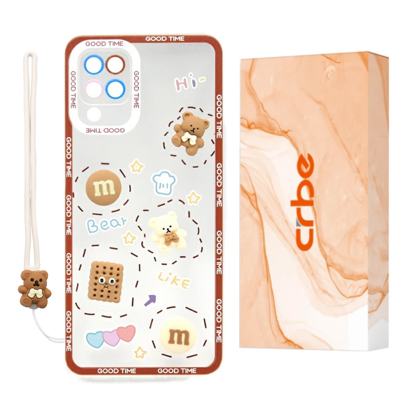 کاور کربی مدل Biscuit1 مناسب برای گوشی موبایل سامسونگ Galaxy A22 4G / M32 4G به همراه بند آویز