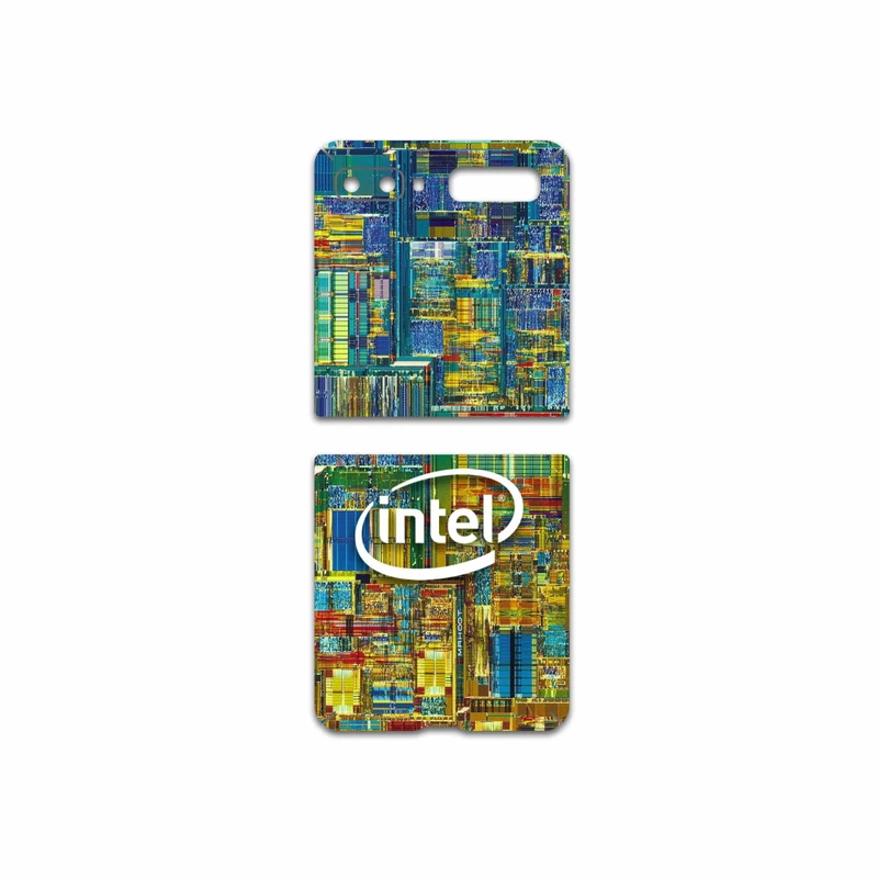 برچسب پوششی ماهوت مدل Intel-Brand مناسب برای گوشی موبایل سامسونگ Galaxy Z Flip