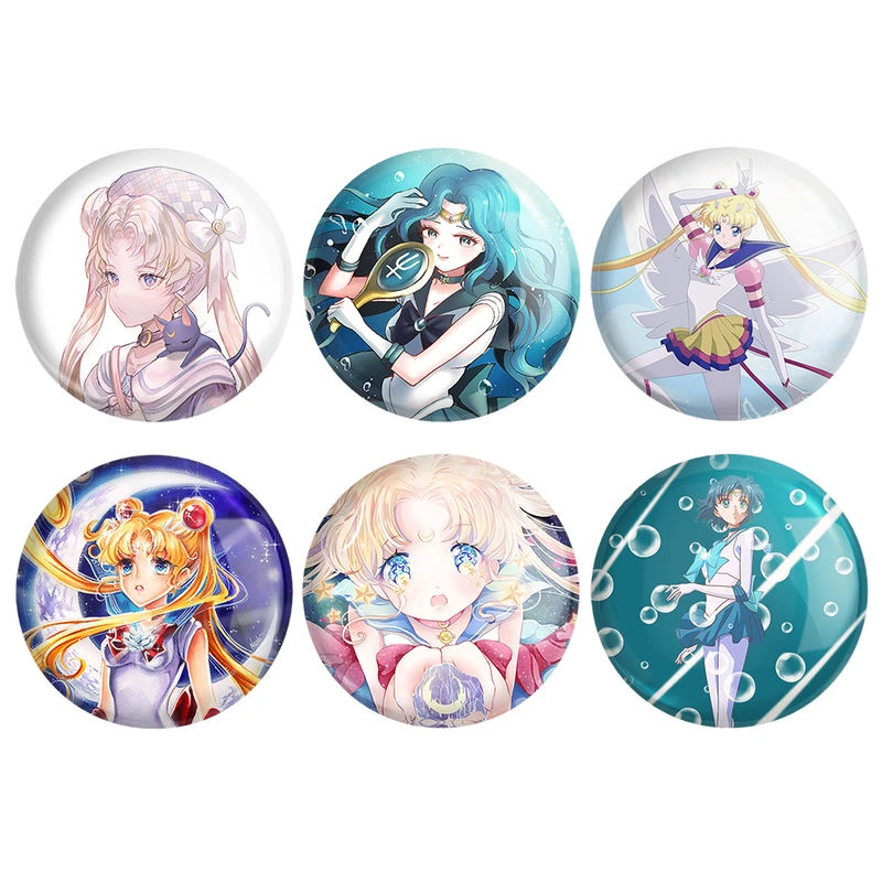 مگنت خندالو طرح انیمه سیلور مون Sailor Moon کد 953A مجموعه 6 عددی