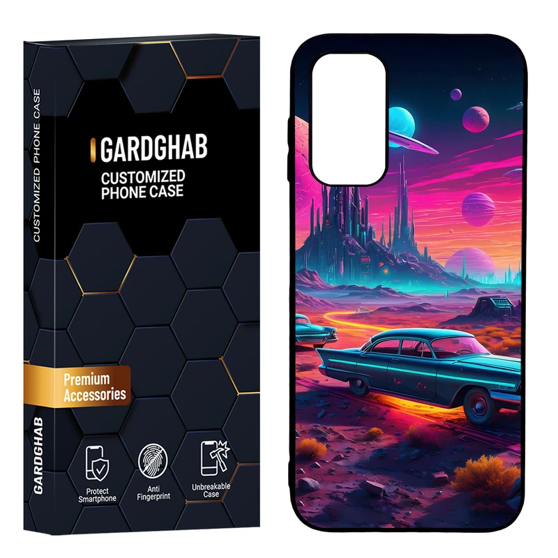 کاور گارد قاب مدل دور ژله ای هنری مناسب برای گوشی موبایل سامسونگ Galaxy A14