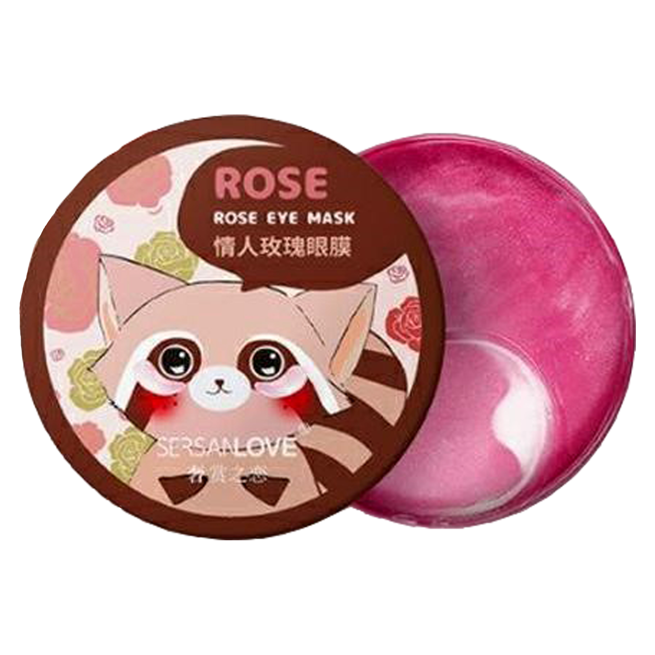 ماسک زیر چشم سرسان لاو مدل ROSE وزن 90 گرم بسته 60 عددی