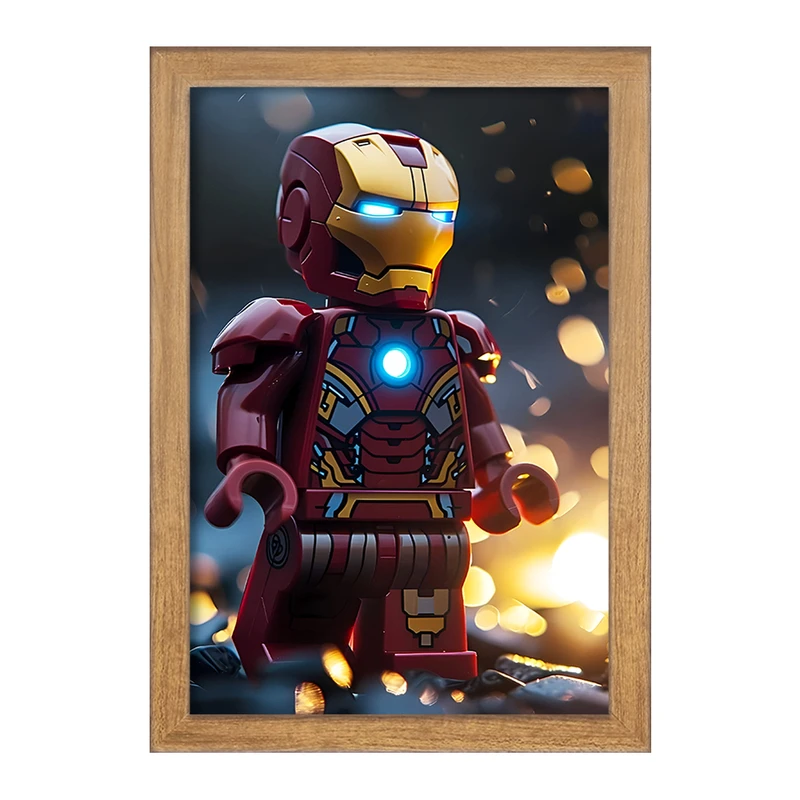 تابلو خندالو مدل مرد آهنی مارول (Marvel) کد F6819