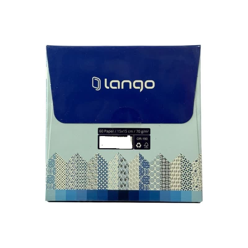 کاغذ اوریگامی لانگو مدل فانتزی کد 190 بسته 60 عددی