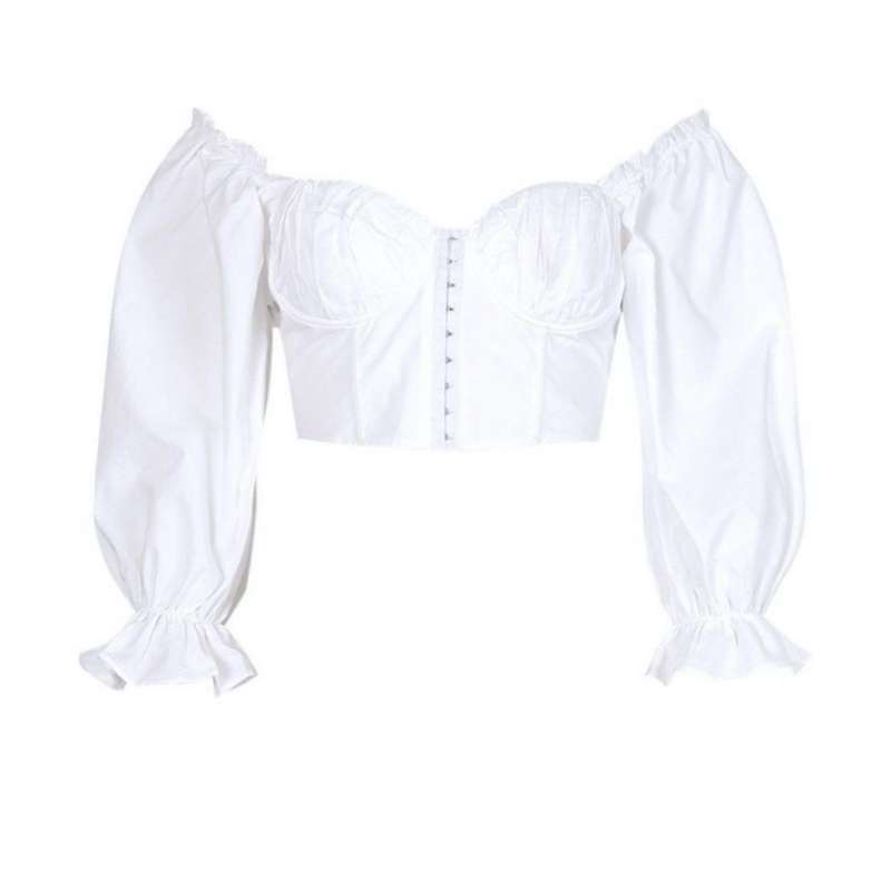 نیم تنه زنانه بوهو مدل SLEEVE BARDOT TOP