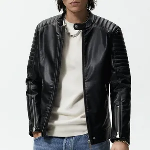 کت چرم مردانه زارا مدل FAUX BIKER 