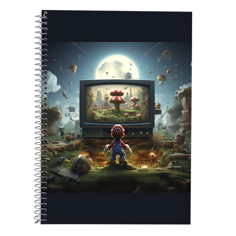 دفتر لغت 50 برگ مدوپد طرح سوپرماریو super mario کد DF2936