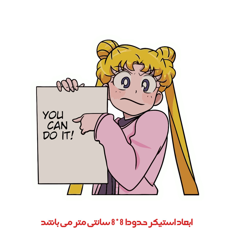 برچسب لپ تاپ پویا مارکت طرح انیمه کد 2818