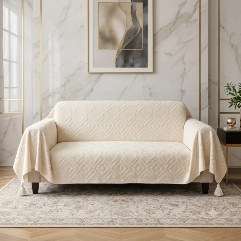 شال مبل و تخت هوم کاور مدل چمر بلا سایز 300 × 140 سانتی متر