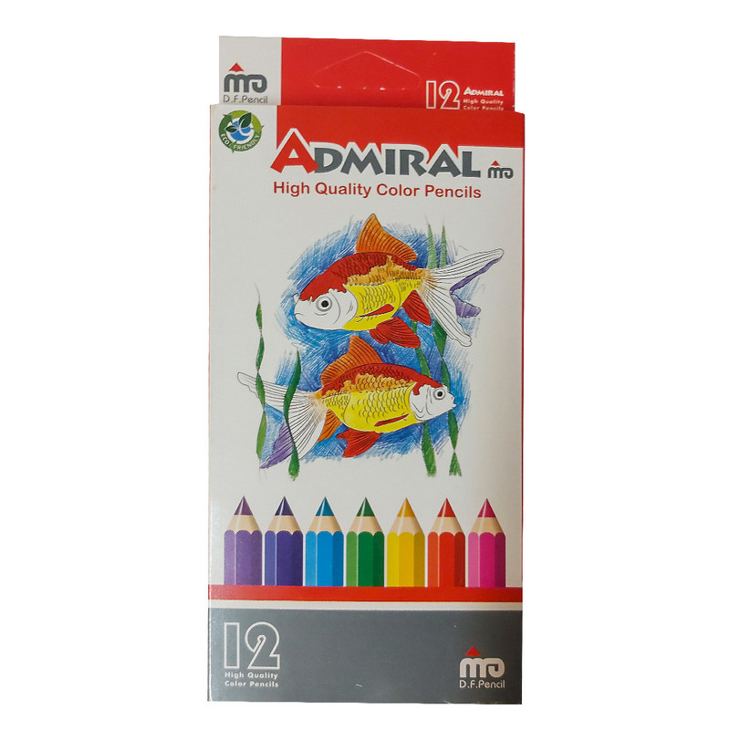 مداد رنگی 12 رنگ ادمیرال کد 21