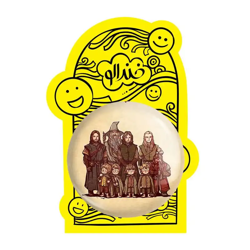 آینه جیبی خندالو طرح ارباب حلقه ها کد 4756