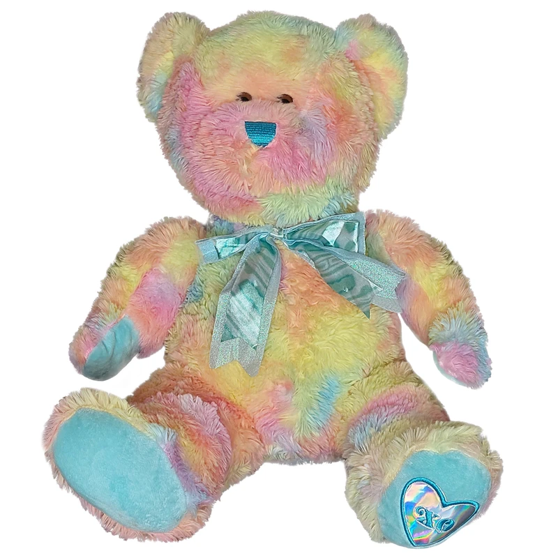 عروسک طرح خرس مدل RainBow کد SZT/23 ارتفاع 40 سانتی متر