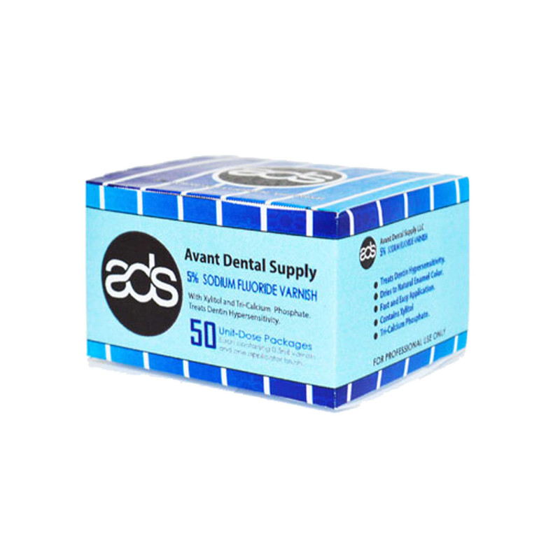 وارنیش فلوراید سینگل دوز آوانت دنتال ساپلای مدل Fluoride Varnish x50 حجم 0.5 میلی لیتر بسته 50 عددی