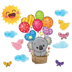 استیکر دیواری کودک مدل cute18 hk