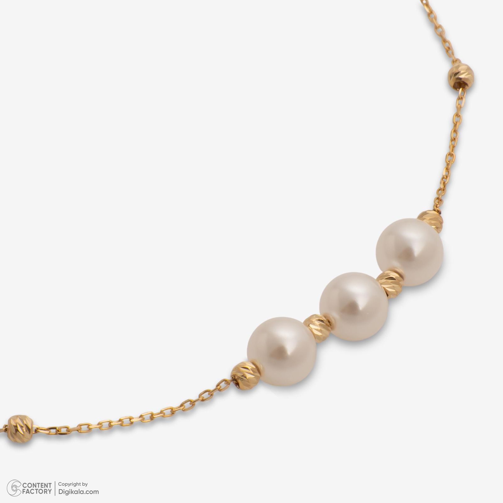 گردنبند طلا 18 عیار زنانه با زنجیر البرنادو حافا گلد مدل n005 -  - 4