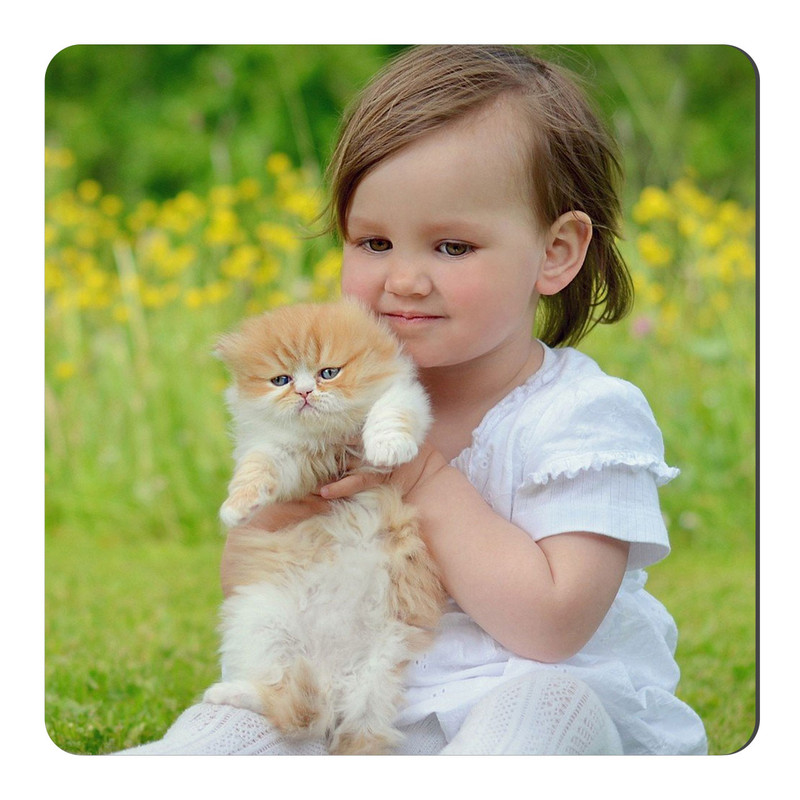 مگنت طرح دختر بچه و گربه کد NIM1383 