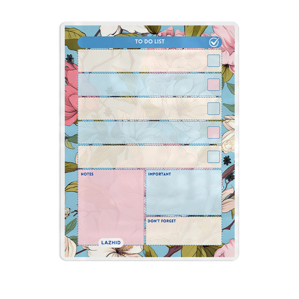 تخته وایت برد لاژید مدل پلنر کد TO-DO-LIST سایز 20*30 سانتی متر