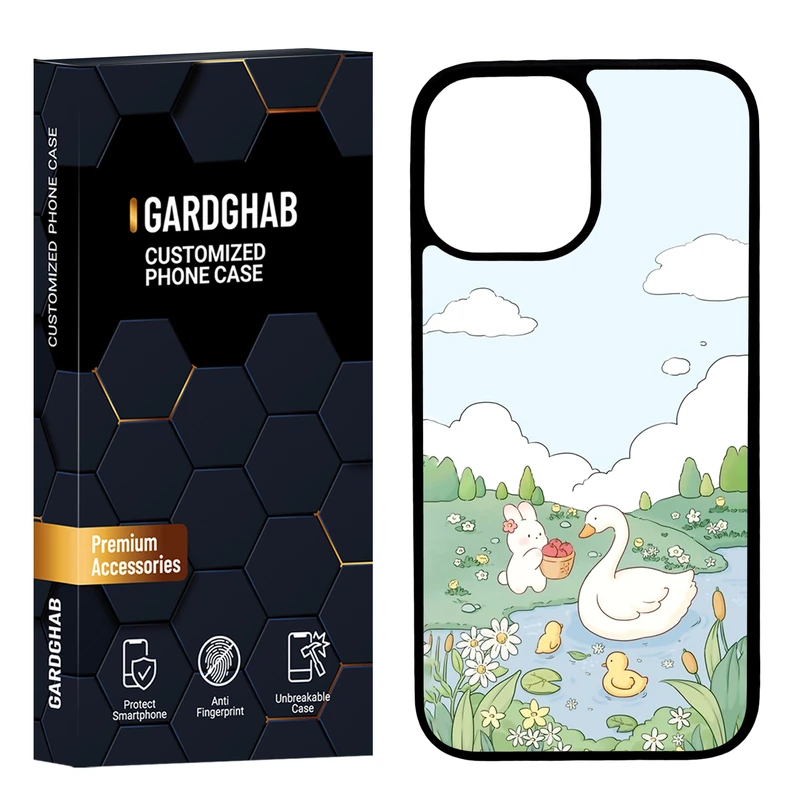 کاور گارد قاب مدل پشت گلس فانتزی مناسب برای گوشی موبایل اپل iPhone 12 Pro Max