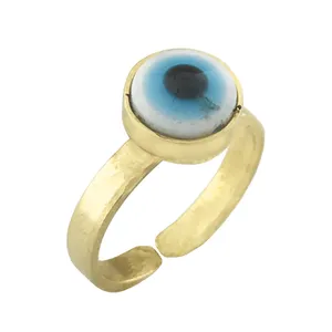 انگشتر زنانه گالری عزیزی طرح چشم نظر مدل 15635