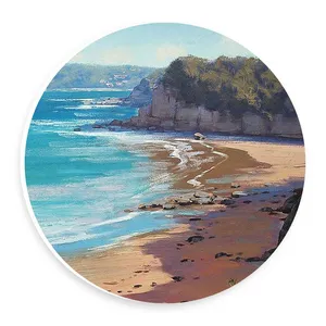   دیوارکوب طرح نقاشی ساحل دریا مدل wtb847