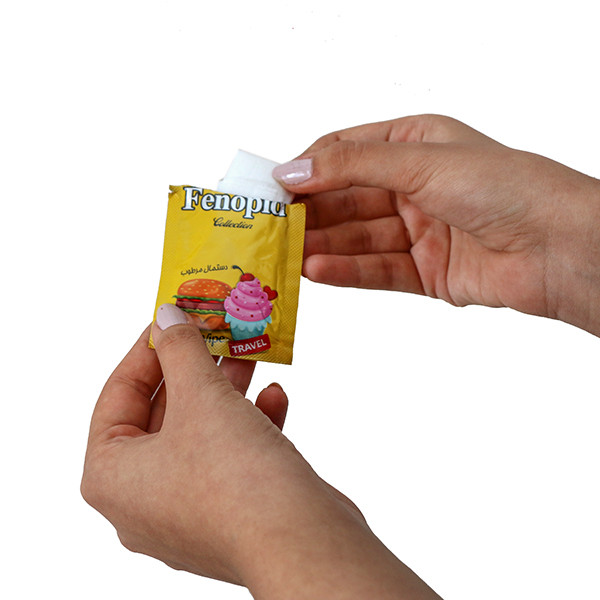 دستمال مرطوب فنوپید کد 001 مجموعه 10 عددی