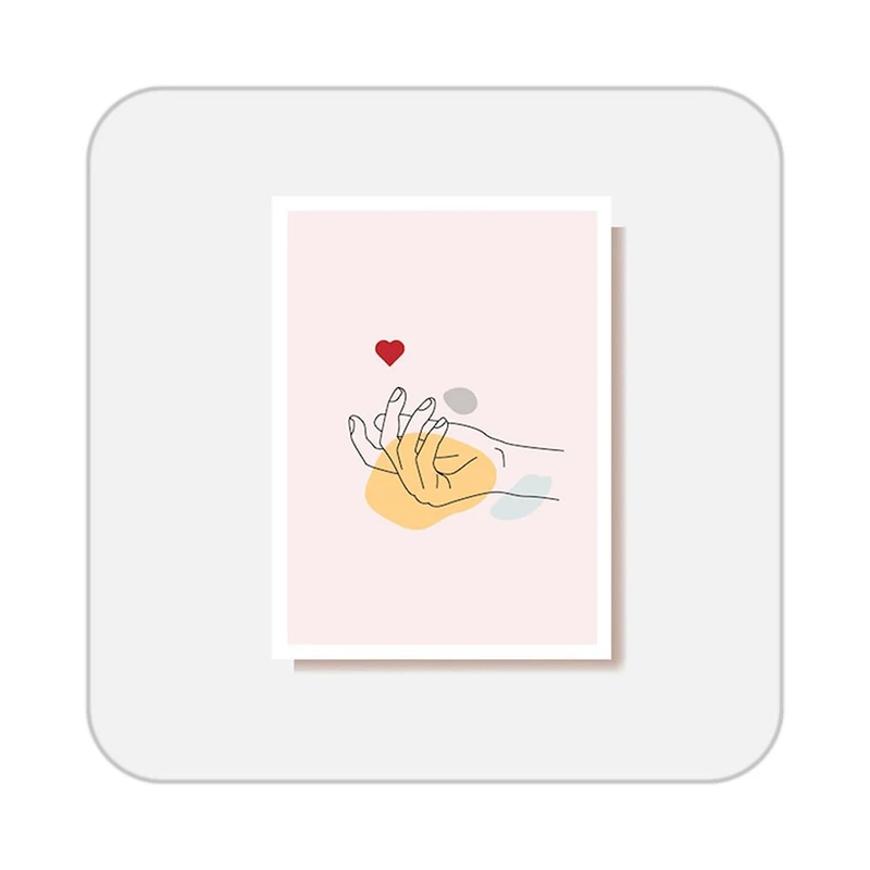 زیر لیوانی کاکتی طرح عاشقانه مدل mp36806