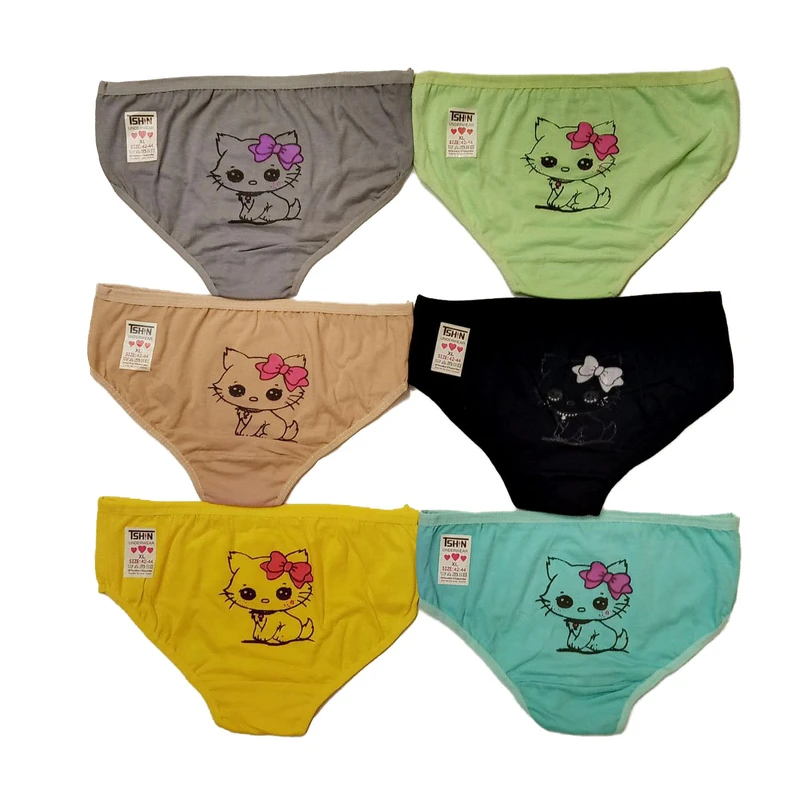 شورت زنانه مدل پشت چاپی مجموعه 6 عددی