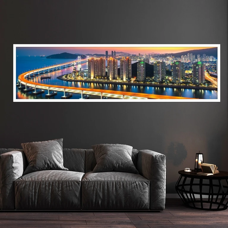 تابلو بکلیت طرح منظره شهری مدل کشیده W-7422