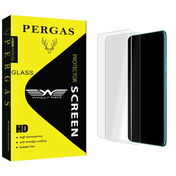 محافظ صفحه نمایش شیشه ای وایلی نایس مدل Pergas Glass MIX2 مناسب برای گوشی موبایل شیائومی Poco X3 بسته دو عددی