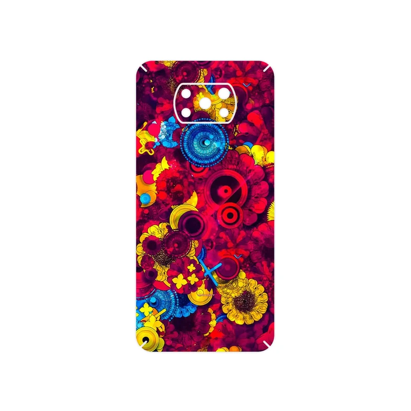 برچسب پوششی ماهوت مدل Vector Flower Garden Digital Art مناسب برای گوشی موبایل شیائومی Poco X3 NFC