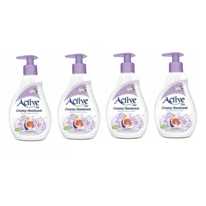 مایع دستشویی اکتیو مدل کرمی حجم 350 میلی‌ لیتر بسته 4 عددی