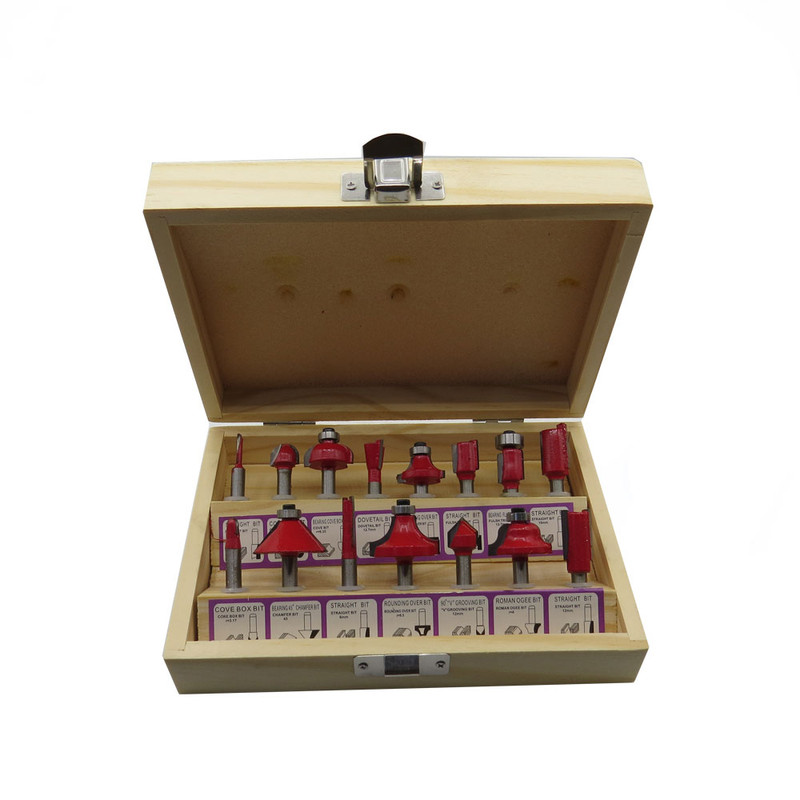 تیغ اور فرز چوب مدل R15 مجموعه 15 عددی
