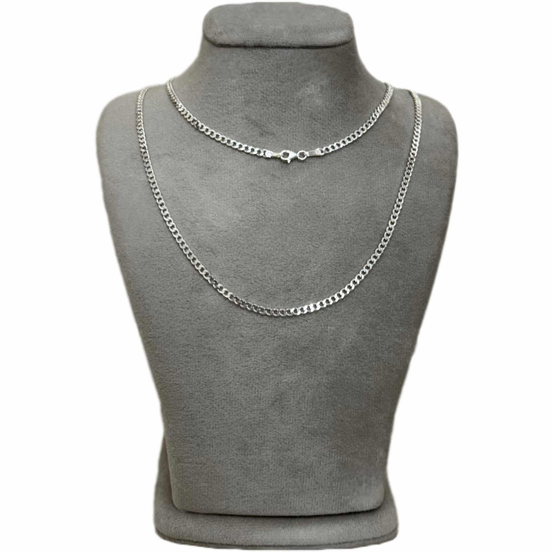 زنجیر نقره مردانه مدل rz9