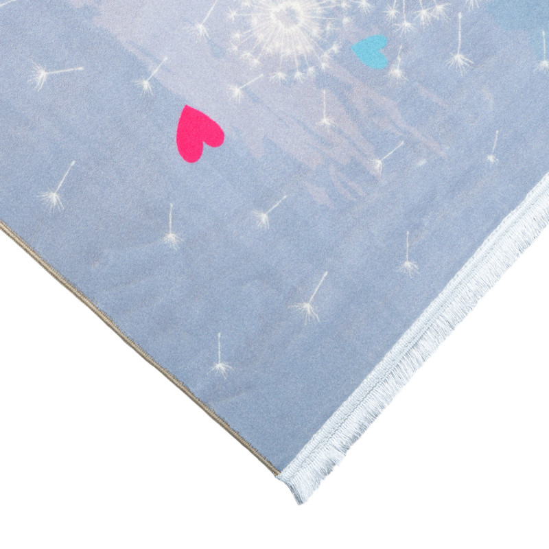 فرش ماشینی محتشم طرح کودک مدل دختر و گربه کد 101234